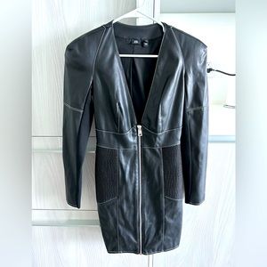 NEW never worn River Island faux leather mini dress